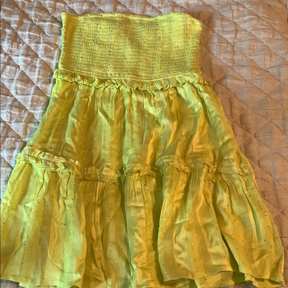 PQ Swim Yellow Lime Coverup Clea Dress